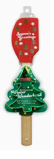 Holiday Spatula & Cookie Cutter Set