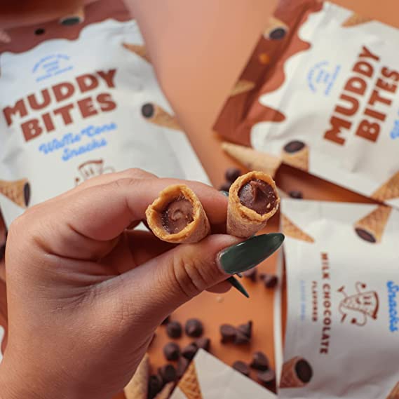 Muddy Bites Milk Chocolate Waffle Cone Snacks image 1