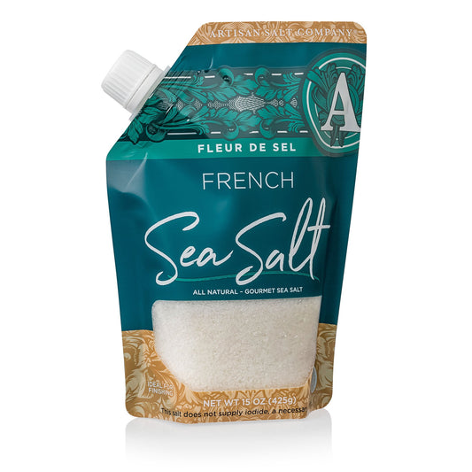 Artisan Fleur De Sel Sea Salt Pouch 15oz image 0