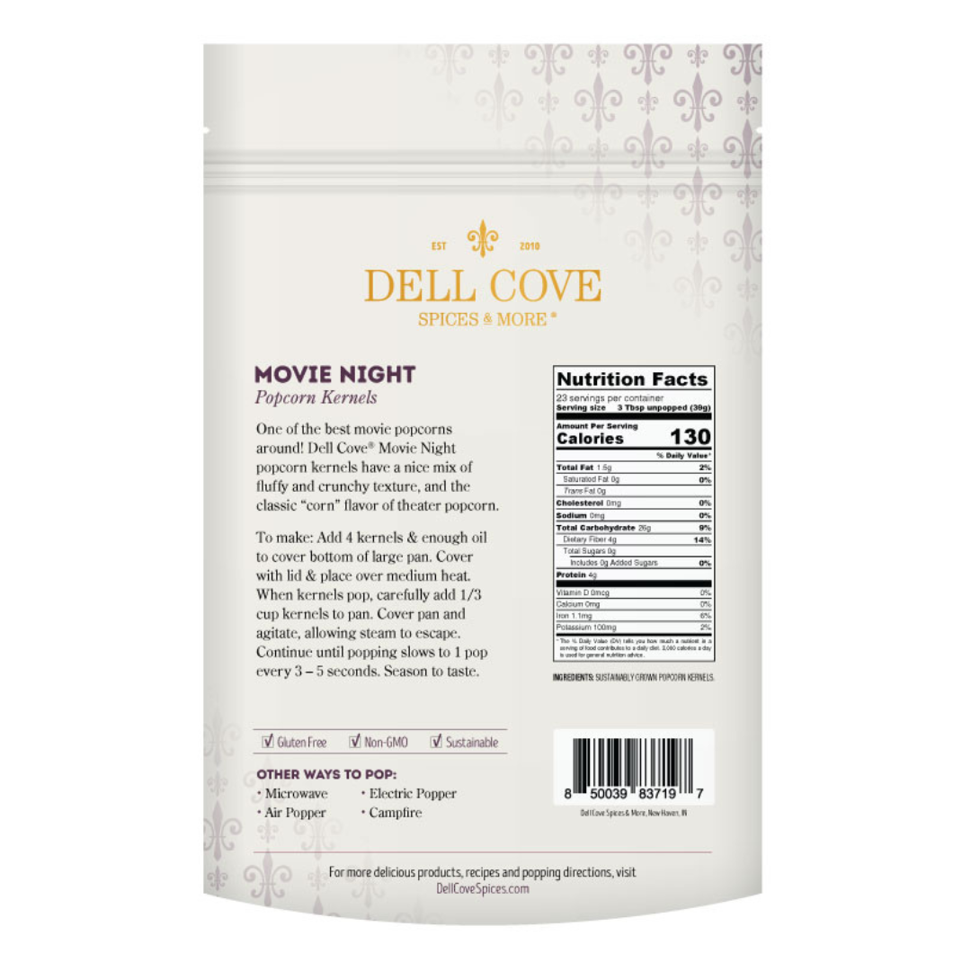 Popcorn Kernels - Movie Night + High Fiber Snack - 2 LB Bag