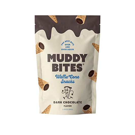Muddy Bites Dark Chocolate Waffle Cone Snacks image 0