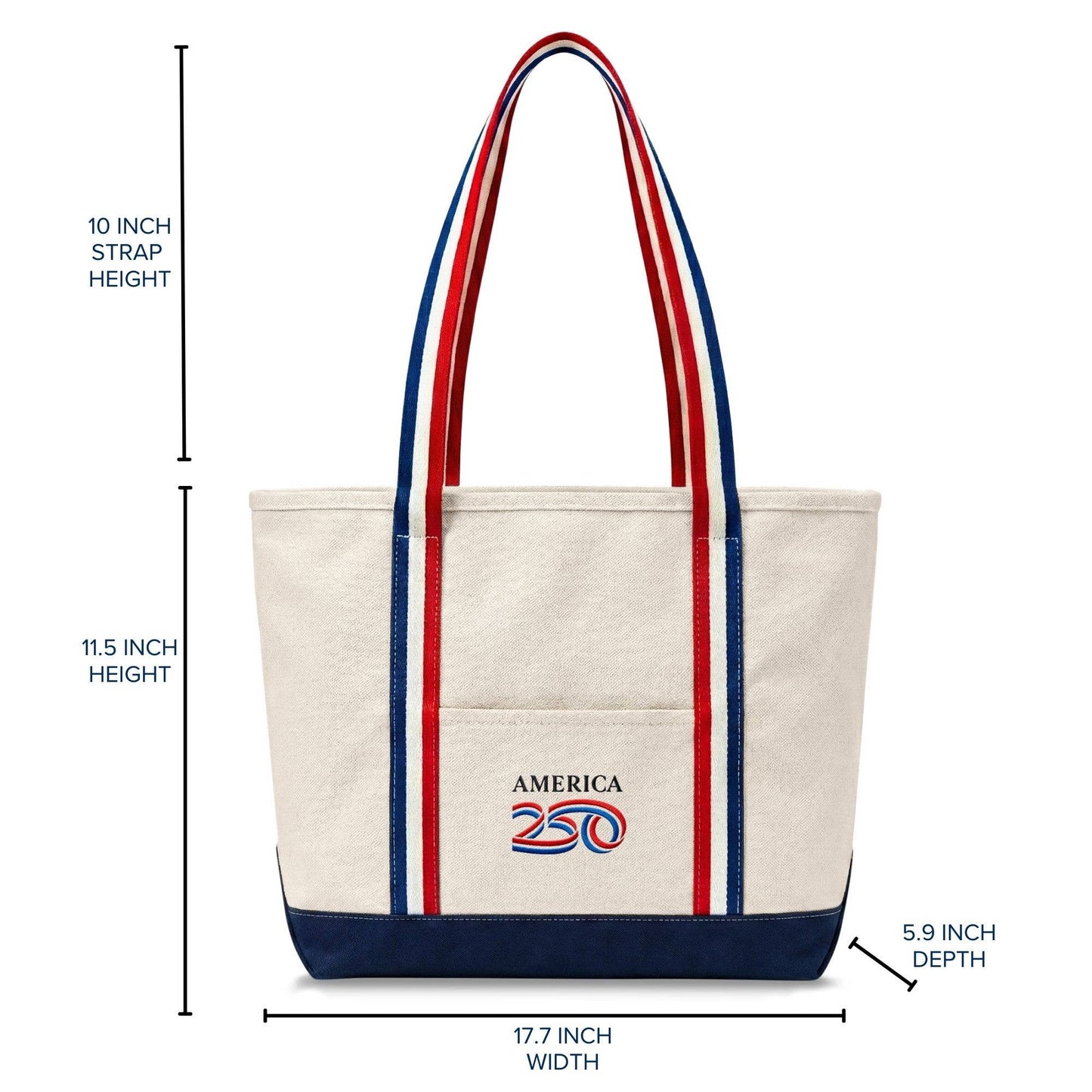 America250™ Premium Canvas Tote Bag - Officially Licensed