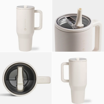 HydroJug 32oz Traveler Tumbler Cream