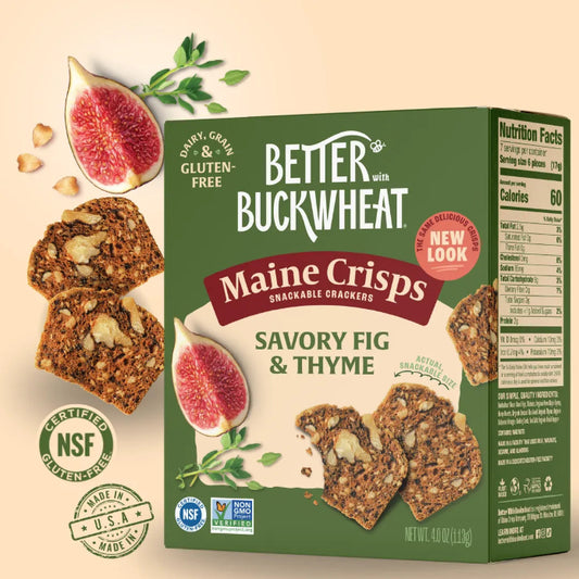 Better with Buckwheat Maine Crisps - Savory Fig & Thyme