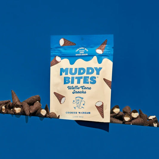 Muddy Bites Cookies 'N Cream Waffle Cone Snacks