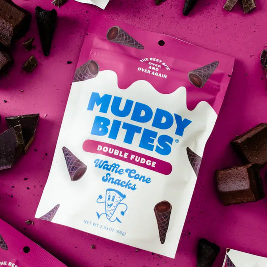 Muddy Bites Double Chocolate Waffle Cone Snacks