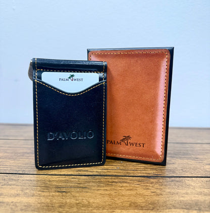 Palm West Leather Wallet / Money Clip