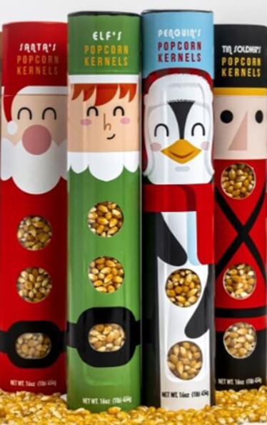 Holiday Popcorn Tubes