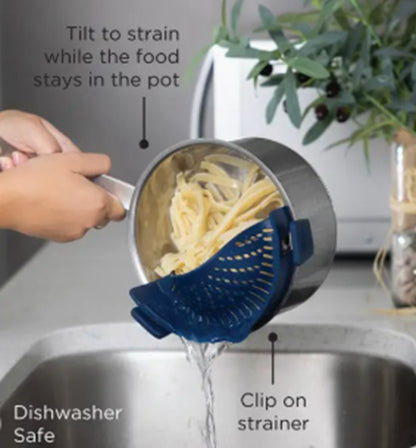 Silicone Clip On Pot Strainer