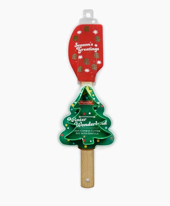 Holiday Spatula & Cookie Cutter Set