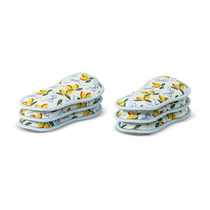 6pc Multipurpose Printed Scrub Sponge - Lemon Bows